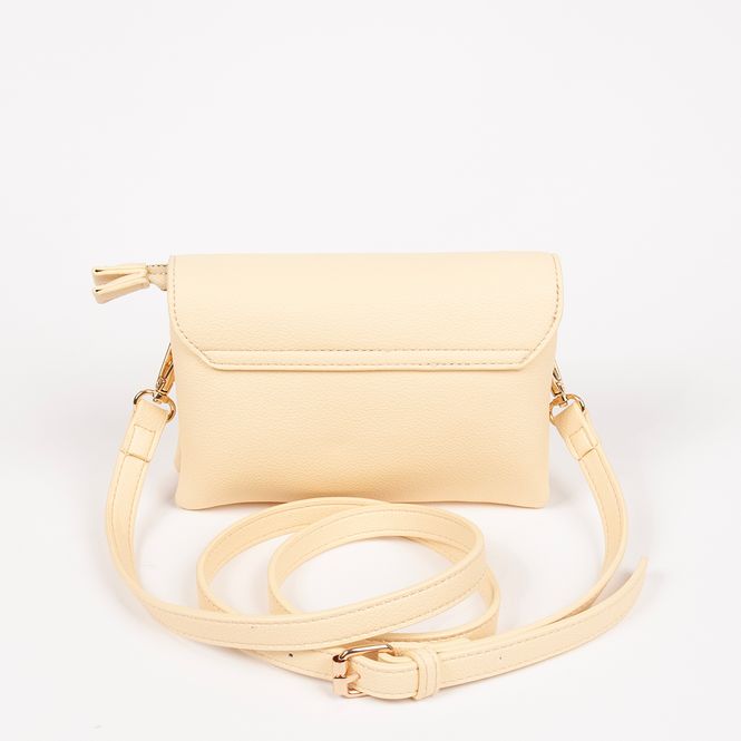 Huvudbild DANIELLE clutch gul pastell i imiterat skinn