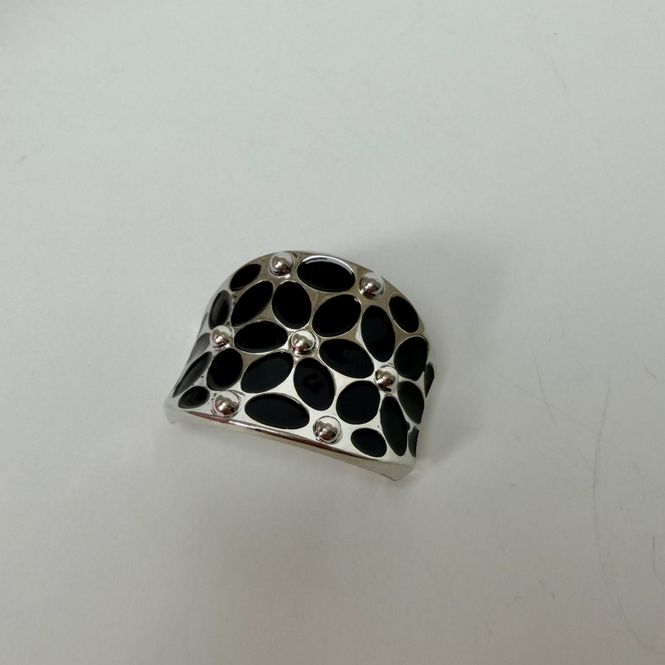 Huvudbild Scarf-ring med Geometriskt Mönster – ...