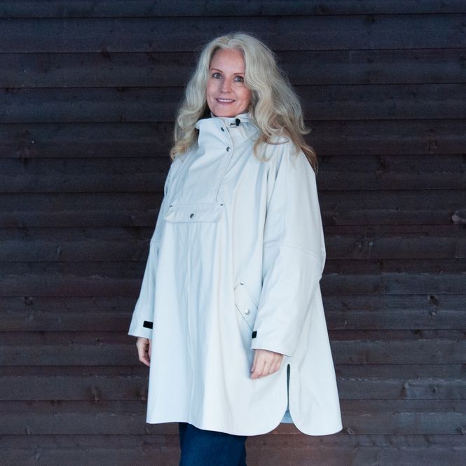 Huvudbild Regnponcho - offwhite