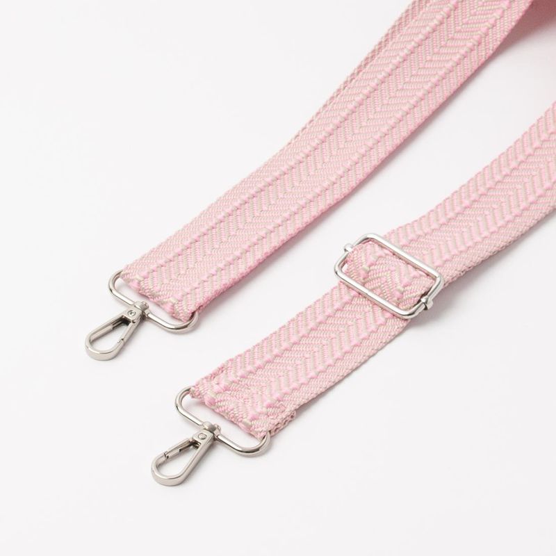 Randig axelrem - rosa