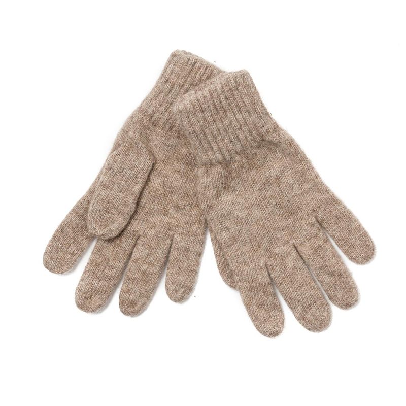 Stickad vante - beige