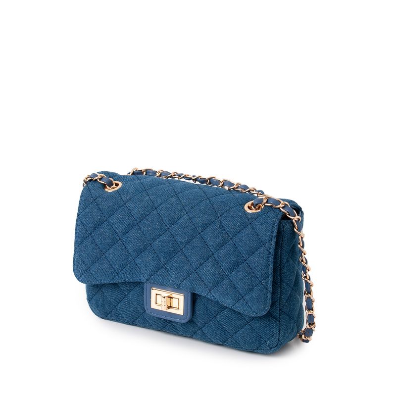 DAISY stor clutch - jeansblå