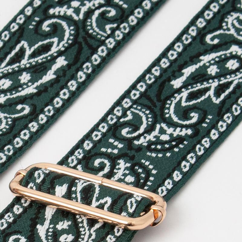 Axelrem med bandanamönster - grön