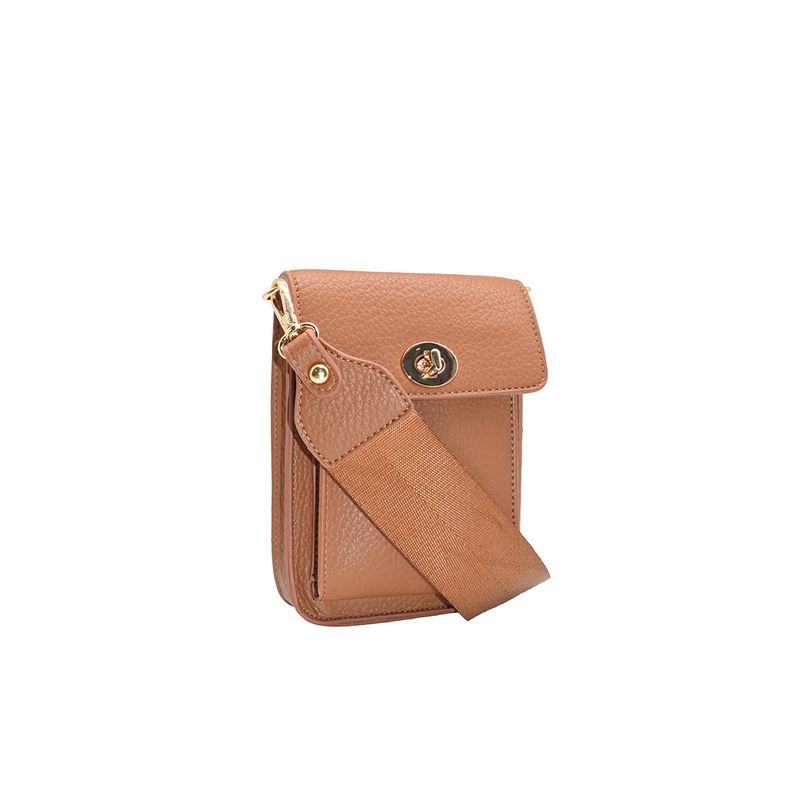 Ilja mobilbag - cognac - kompakt och stilren väska