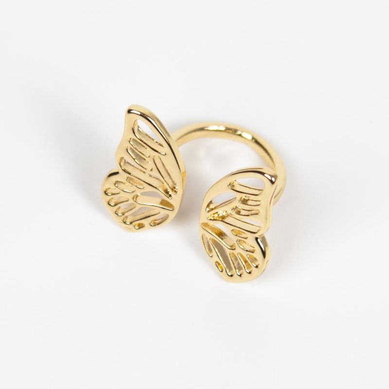 Halsduksring Vingar i guldfärgat metall