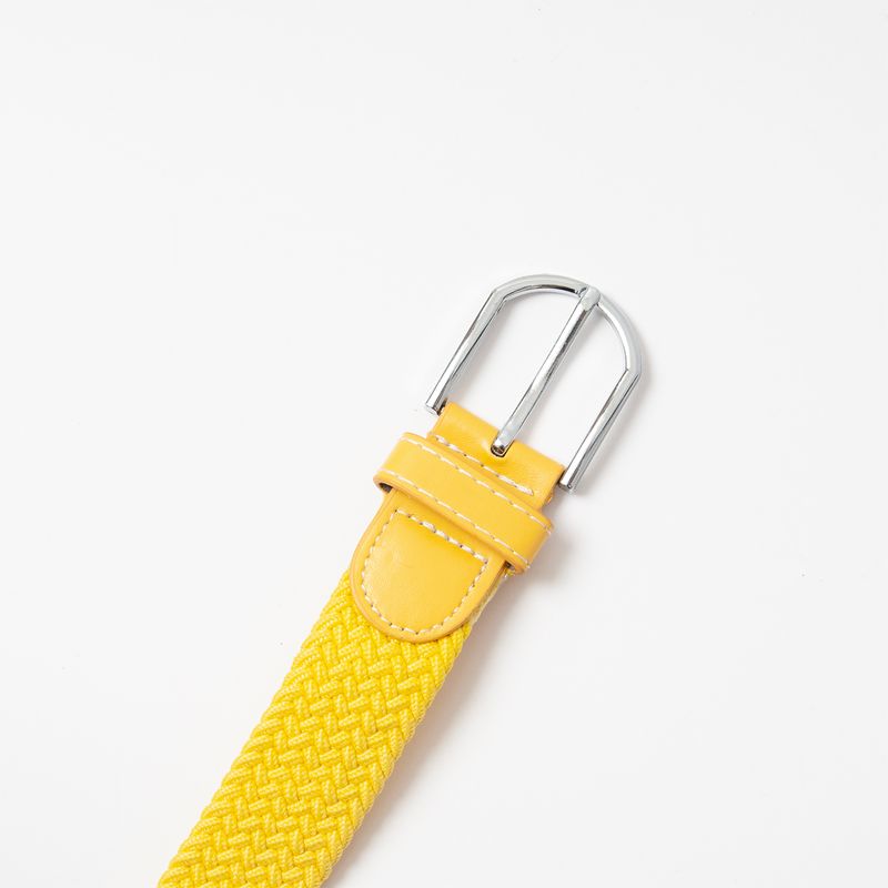 Stickat bälte, silver - gult
