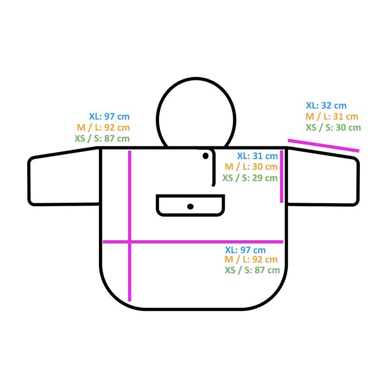 Regnponcho - olivengrønn