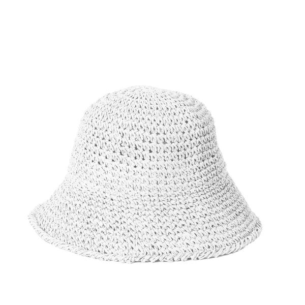 Huvudbild Hinkhatt i pappershalm - vit