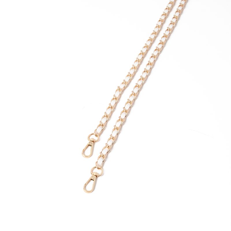 Lång kedja med band - vit