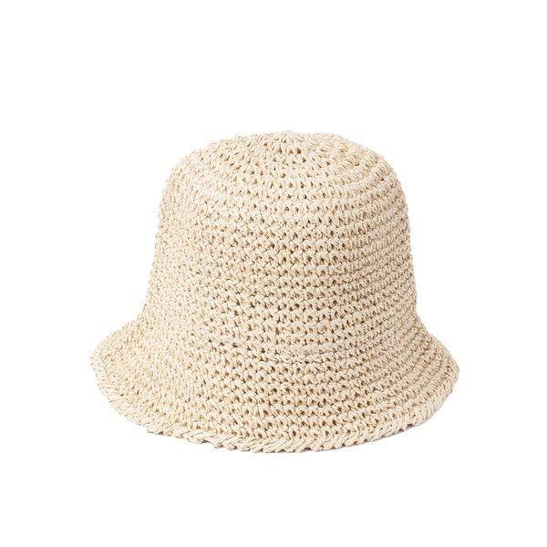 Huvudbild Hinkhatt i pappershalm - beige