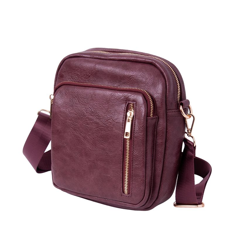 DINA stor cityväska - vinröd