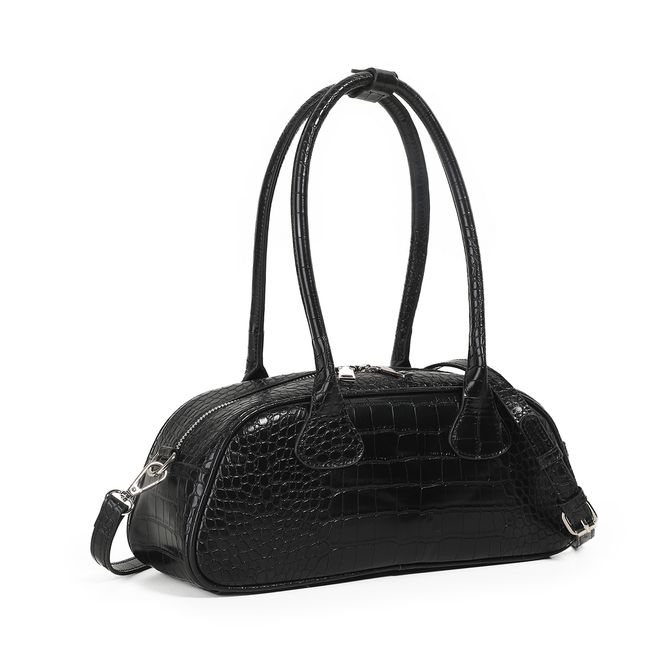 Huvudbild Inea lav croco shopper - svart - Elegant ...