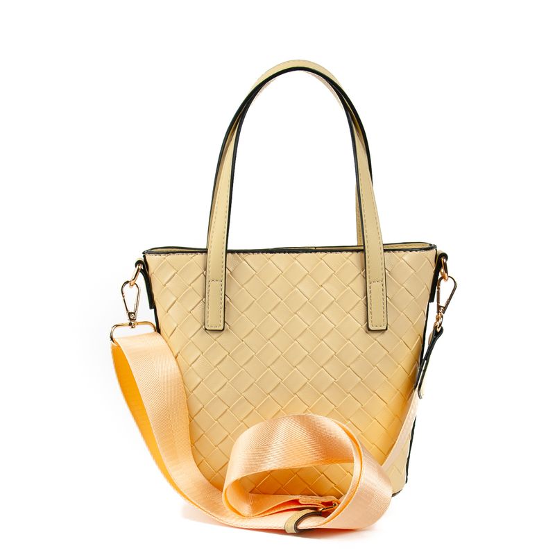 Ivy mini shopper - ljus gul - kompakt och stilren väska
