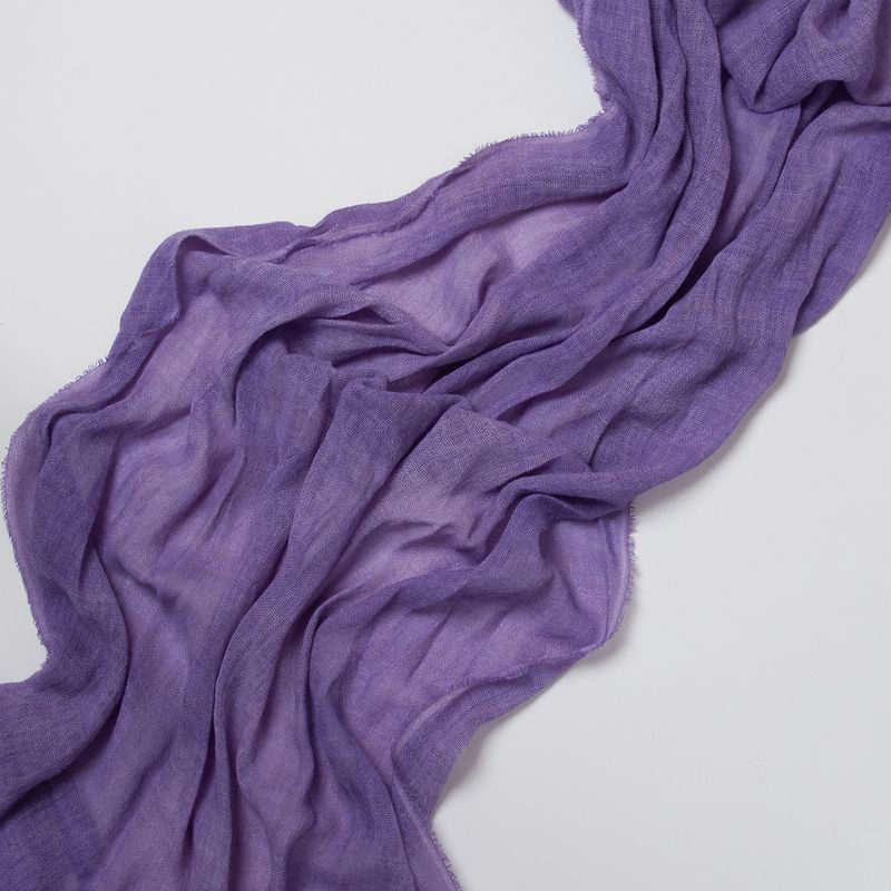 Ull/viskose vevet sjal - lavendel