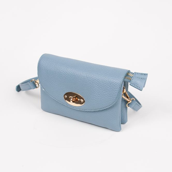 Huvudbild DANIELLE clutch ljus blå i imiterat skinn