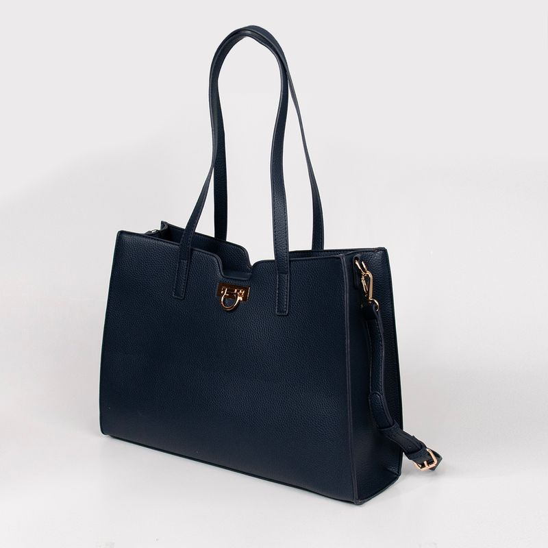 INE shopper - marin - rymlig väska i tidlös design