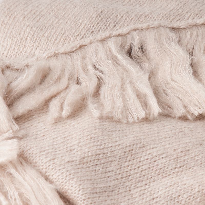 Sjal i mohairmix - beige