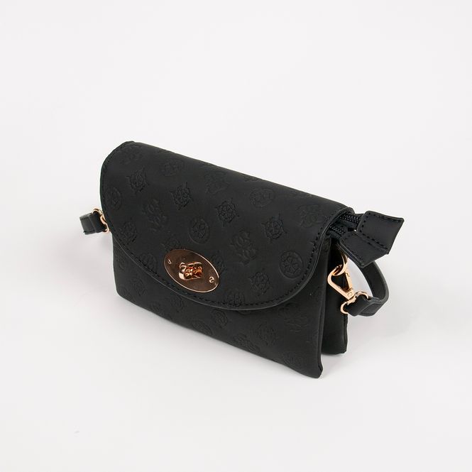 Huvudbild DANIELLE clutch svart med präglat mönster