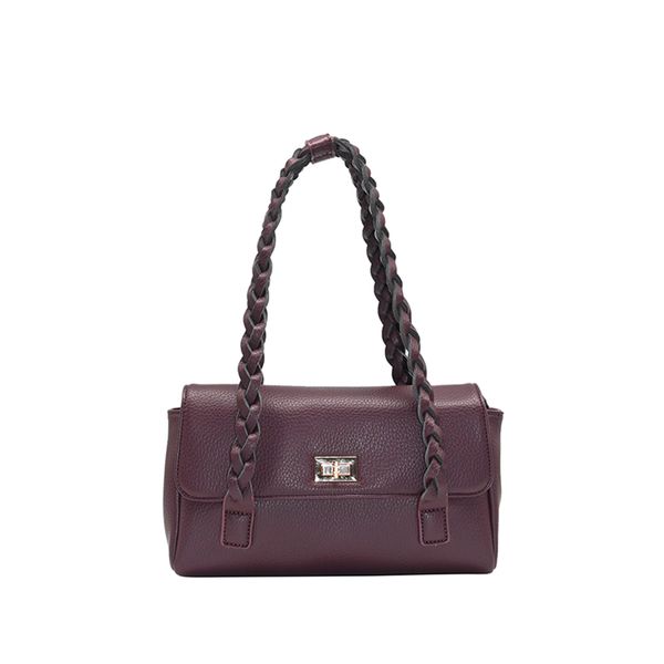 Huvudbild Holly låg shopper - vinröd väska i ...