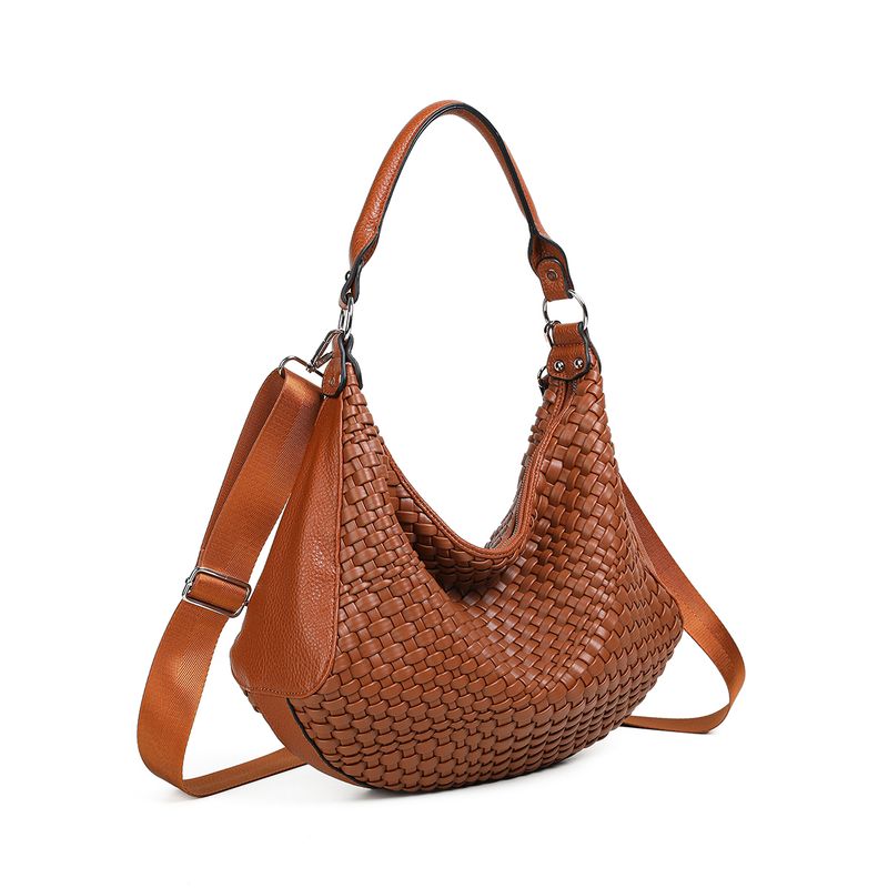 FIGARO flätad crossbag - konjak