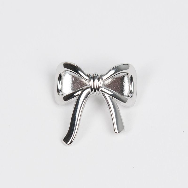 Scarf ring rosett silverfärgad