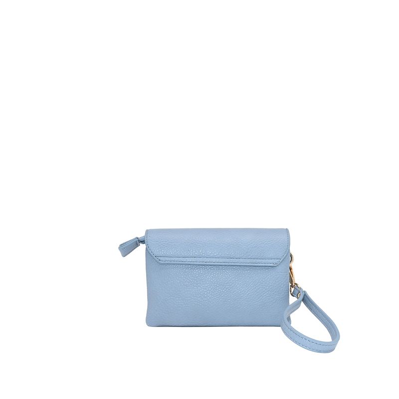 DANIELLE clutch lys blå i imitert skinn