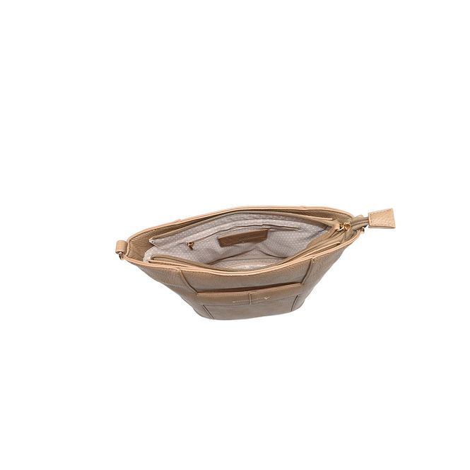 Huvudbild Iria crossbag med mönstrad rem - beige