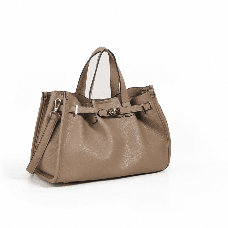 KRISTINE håndveske med spenne beige