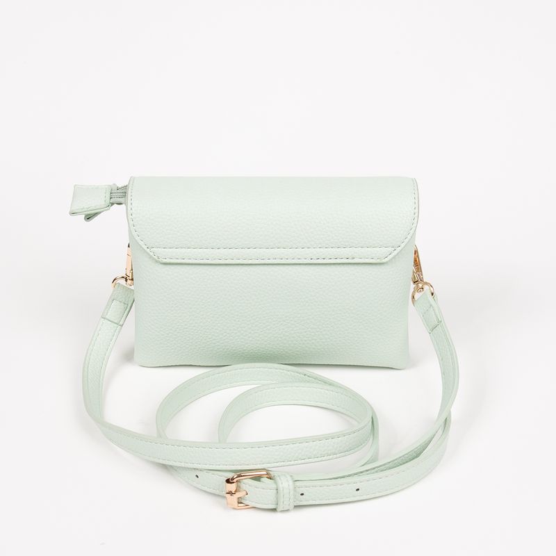 DANIELLE clutch mint grønn i imitert skinn