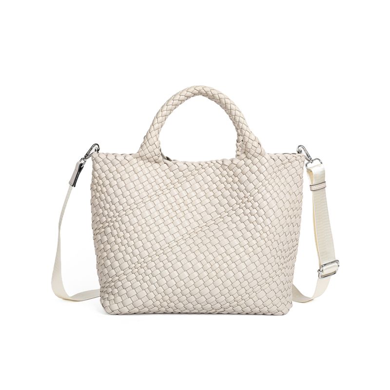 BILLIE flettet håndveske - beige