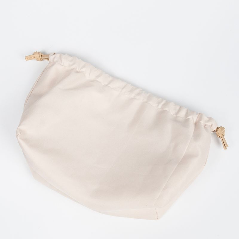 Stor dragskopåse till väska beige